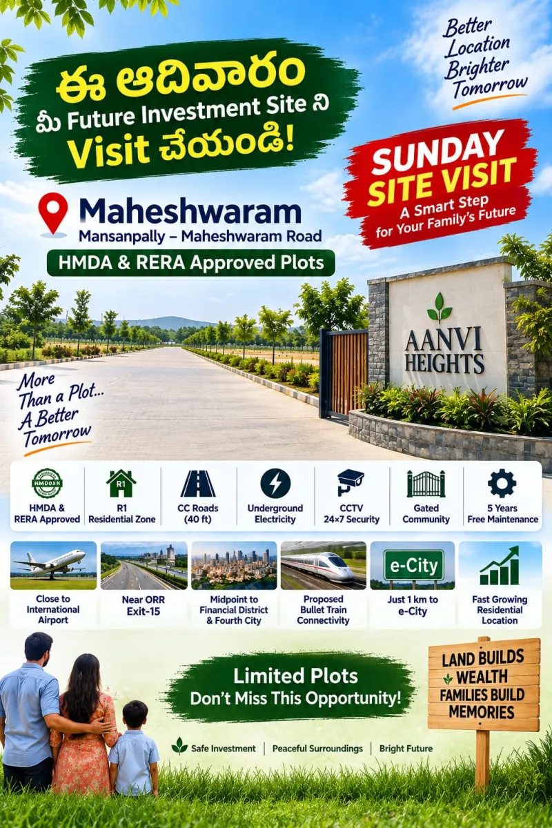 Open Plots At Maheswaram